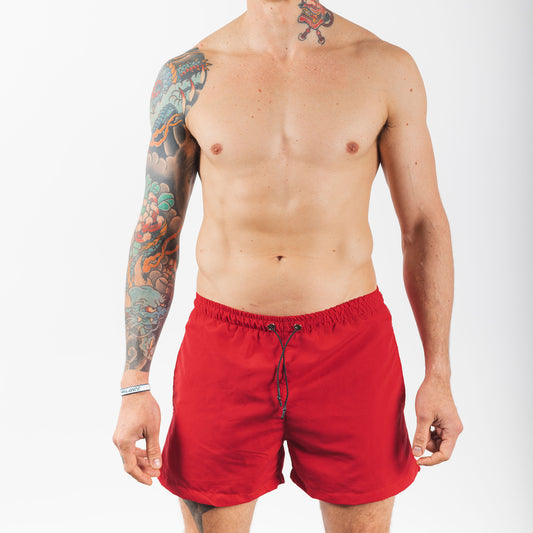 Men's Red Swimsuit